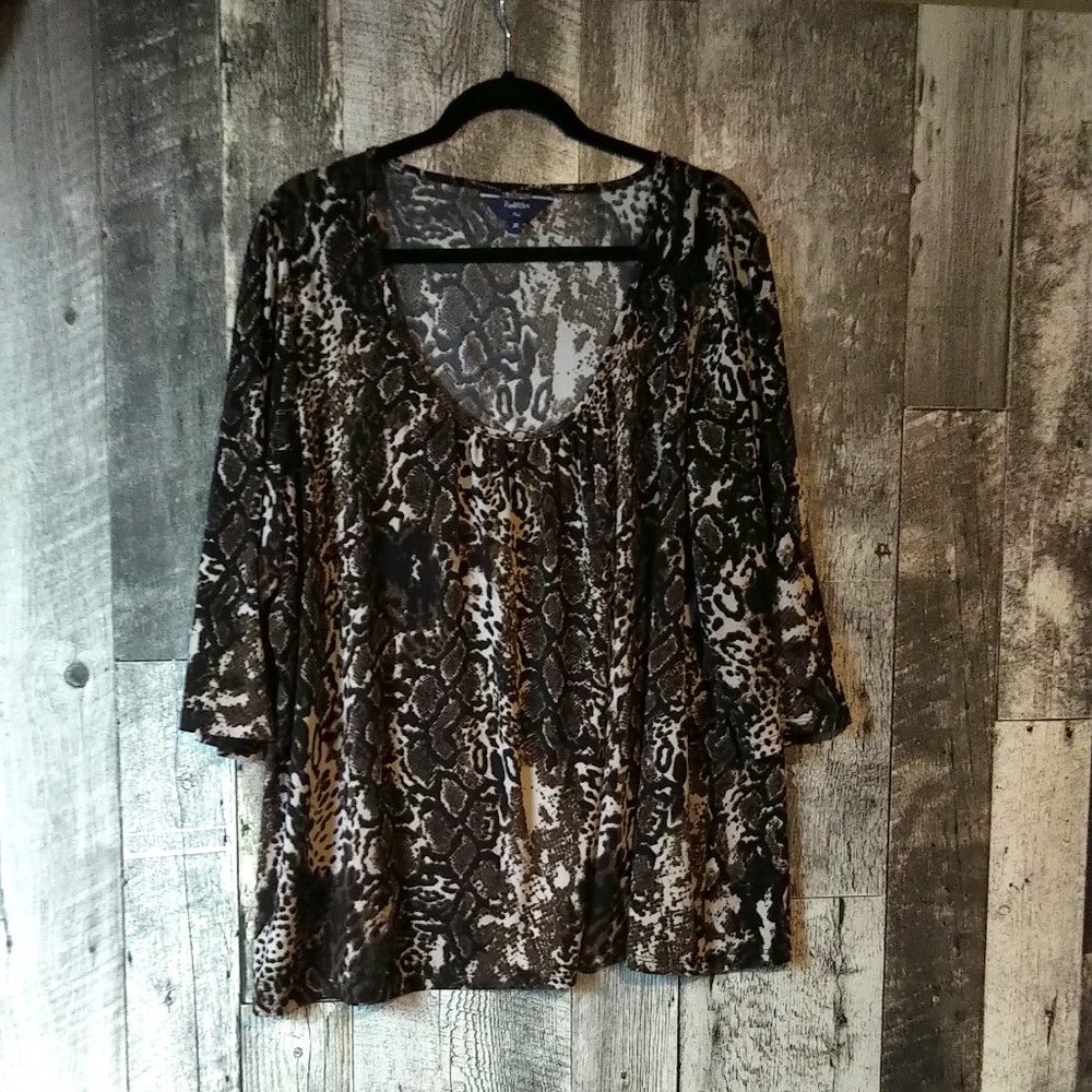 Reitman's Plus Size Blouse 3XL